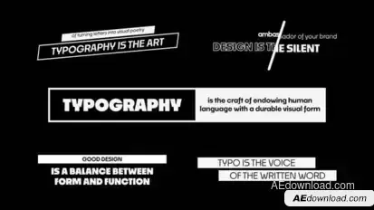 Text Animation Titles template preview