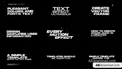 Text Animation Titles template preview