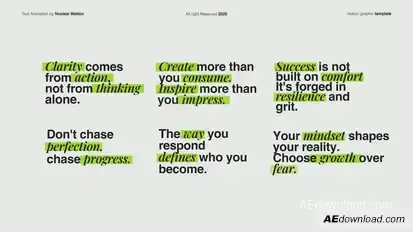 Text Animation Titles template preview