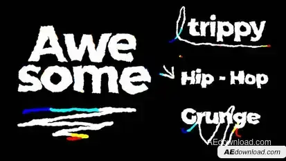 Text Animation Titles template preview