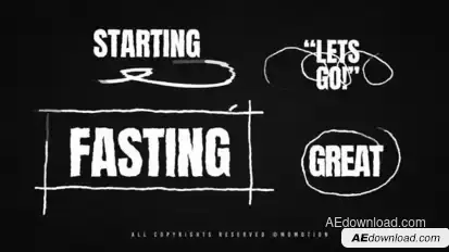 Text Animation Titles template preview