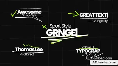Text Animation Titles template preview
