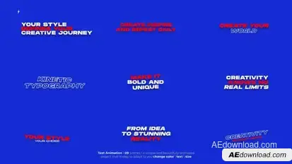 Text Animation 7.0 | After Effects Titles template preview
