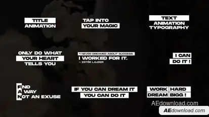 Text Animation | AE Titles template preview