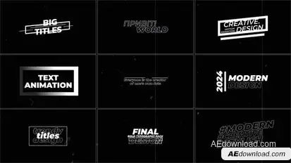 Text Animation | AE Titles template preview