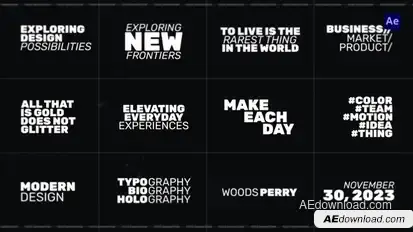 Text Animation | AE Titles template preview