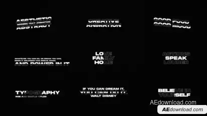 Text Animation | AE Titles template preview