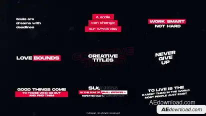 Text Animation | AE Titles template preview
