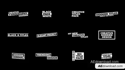 Text Animation | AE Titles template preview