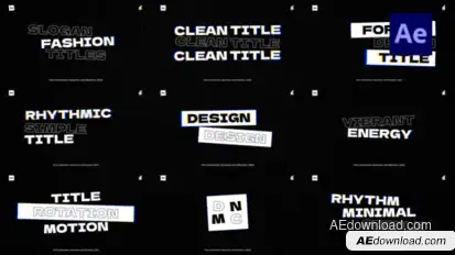 Text Animation /Ae Titles template preview