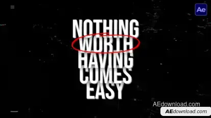 Text Animation Creative  AE Titles template preview