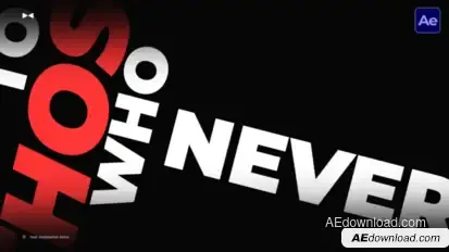 Text Animation Intro  AE Titles template preview