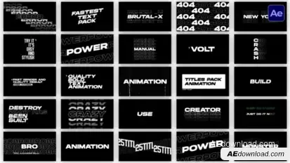Text Animation Pack  AE Titles template preview