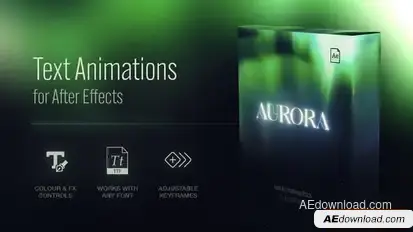 Videohive Text Animation Presets | Aurora Titles template preview