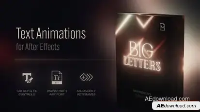 Videohive Text Animation Presets | Big Letters Titles template preview