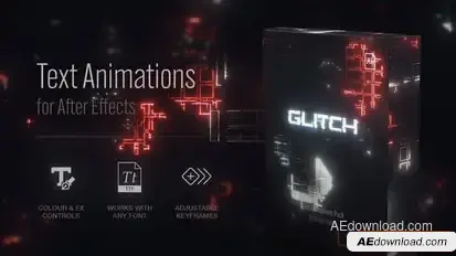 Videohive Text Animation Presets | Glitch Titles template preview