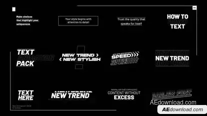 Text Animation +RGB 1.0  AE Titles template preview