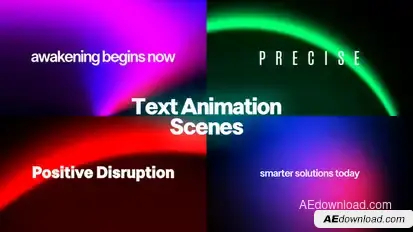 Text Animation Scenes Titles template preview