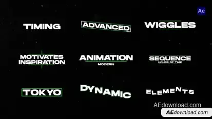 Text Animation v2.0 - AE Titles template preview