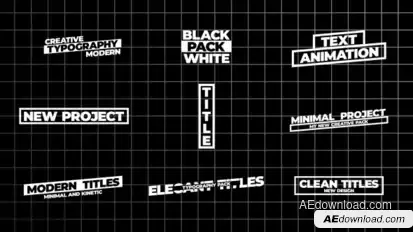 Text Animation V5.0 | AE Titles template preview