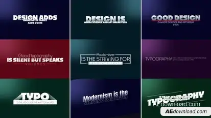Text Animations Titles template preview