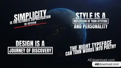 Text Animations Titles template preview