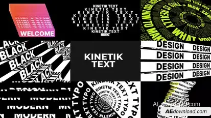 Text Animations Pack Titles template preview