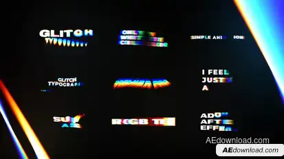 Text Animations | RGB Text Presets Titles template preview