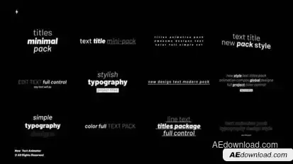 Text Animator | After Effects Titles template preview
