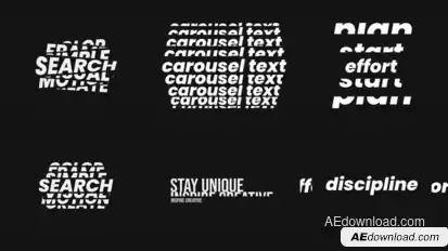 Text Carousel Titles template preview