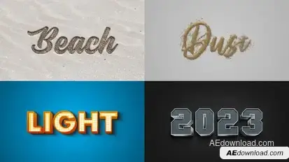 Text Effect 02 Titles template preview