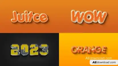 Text Effect 03 Titles template preview