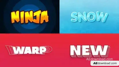 Text Effect 04 Titles template preview
