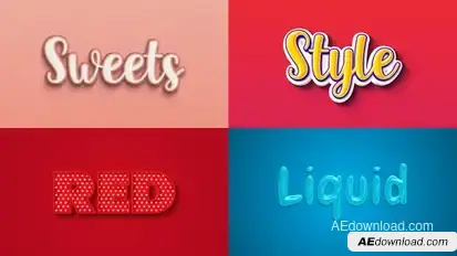 Text Effect 06 Titles template preview