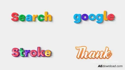 Text Effect 07 Titles template preview