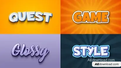 Text Effect 08 Titles template preview