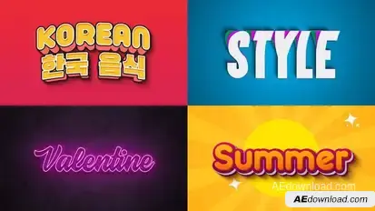 Text Effect 09 Titles template preview