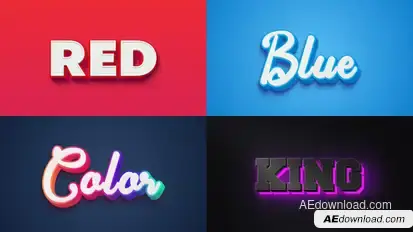 Text Effect - 3D Style 02 Titles template preview