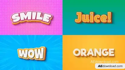Text Effect - 3D Style 06 Titles template preview