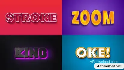 Text Effect - 3D Style 09 Titles template preview