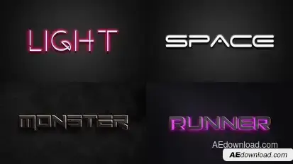 Text Effect - Action Style 03 Titles template preview