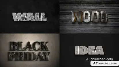 Text Effect - Action Style 04 Titles template preview
