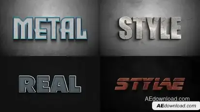 Text Effect - Action Style 05 Titles template preview