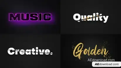 Text Effect - Artistic Style 01 Titles template preview