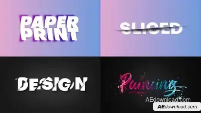 Text Effect - Artistic Style 02 Titles template preview