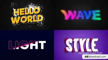 Text Effect - Artistic Style 03 Titles template preview