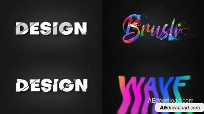 Text Effect - Artistic Style 04 Titles template preview