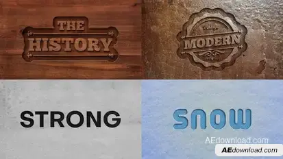 Text Effect - Cutout Style Titles template preview