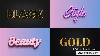 Text Effect - Elegant Style 03 Titles template preview