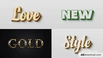 Text Effect - Elegant Style 04 Titles template preview
